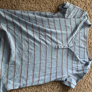 Blue striped american eagle tshirt. Size medium